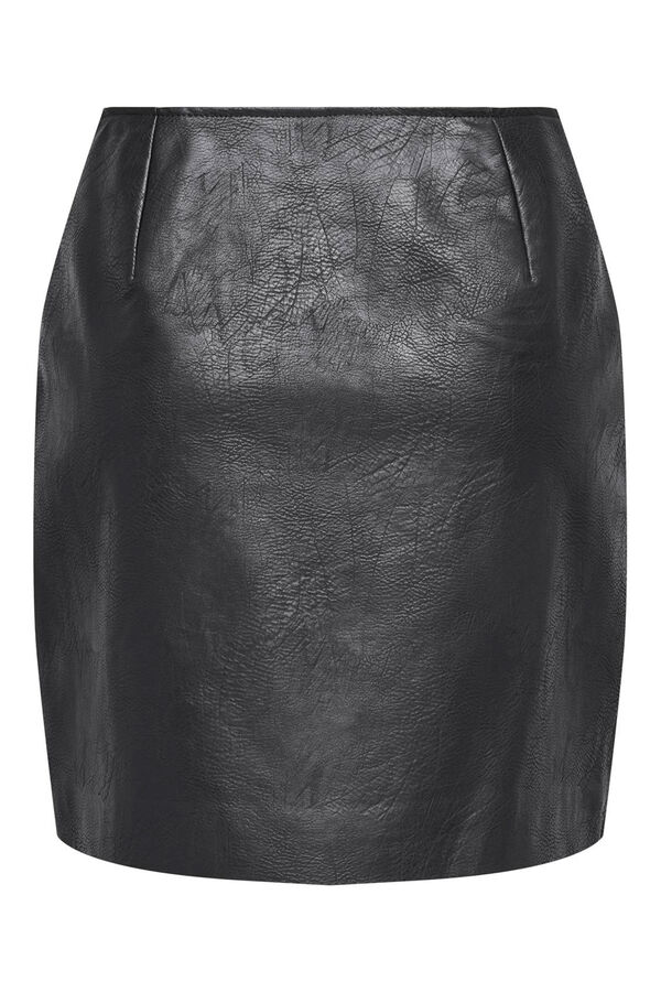 Only polipele sintético com fecho-éclair preto