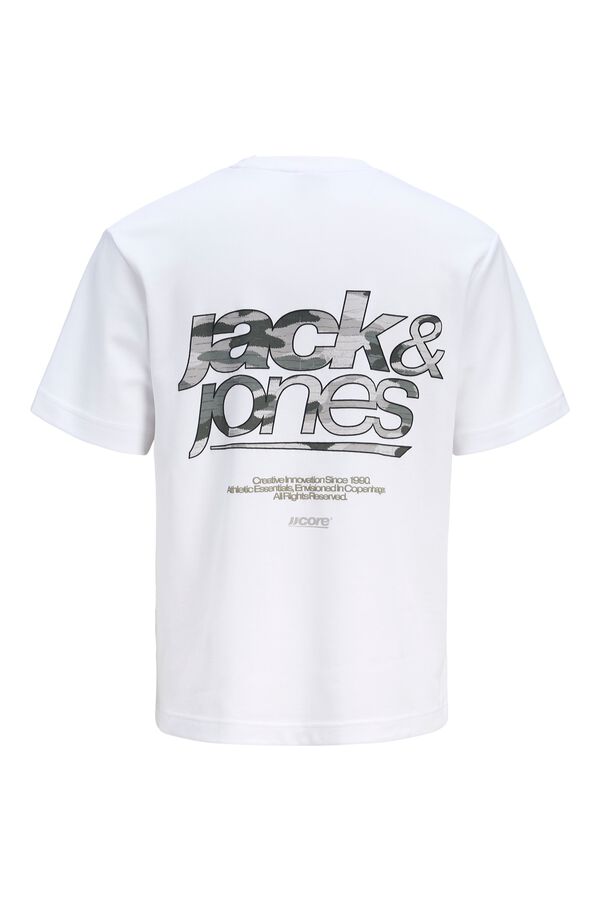 Jack & Jones T-shirt regular fit logo branco