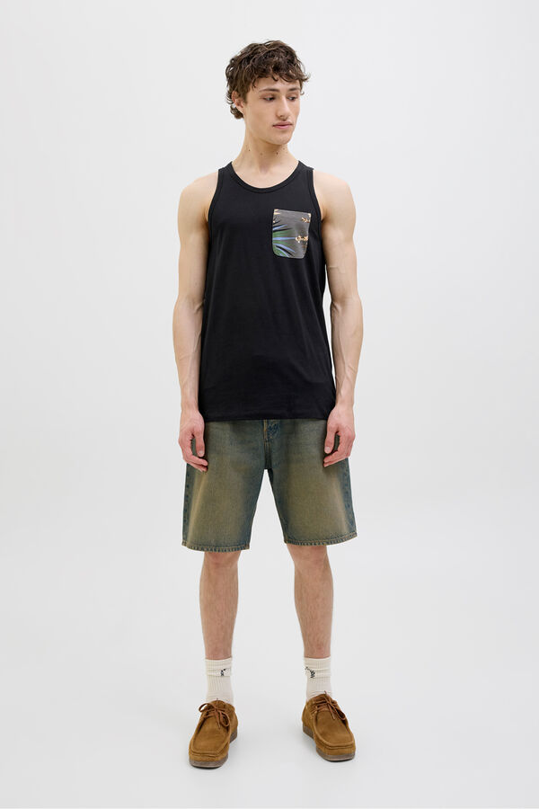 Jack & Jones Camiseta tirantes regular fit negro