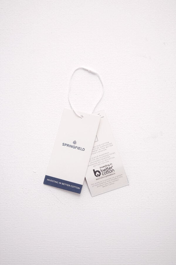 Springfield Camiseta tachas cristal gris