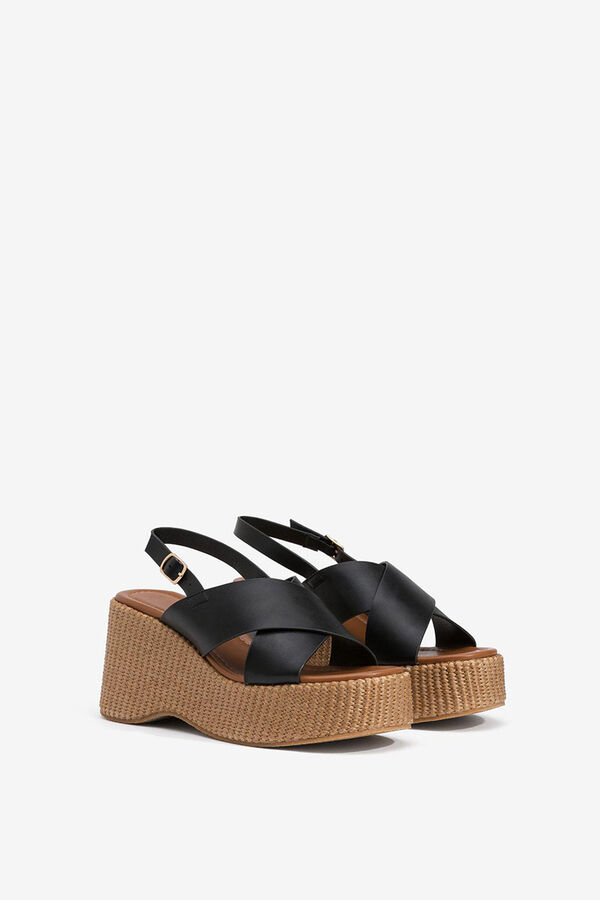 Tiffosi Sandalias de Plataforma negro