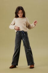 Name It Jersey acanalado de ni&ntilde;a gris