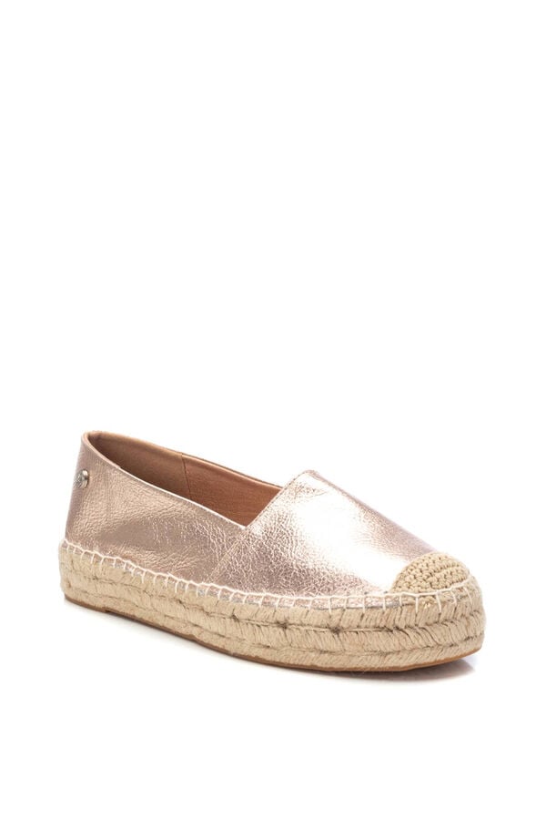 XTI alpercata feminina de pele  amarelo