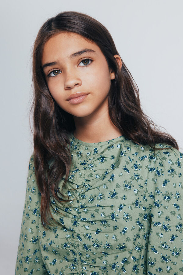 Springfield Kids Vestido flores ni&ntilde;a verde