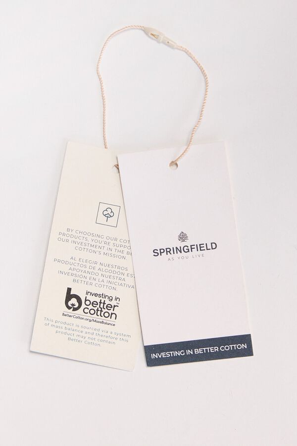 Springfield Polo piqu&eacute; slim fit negro