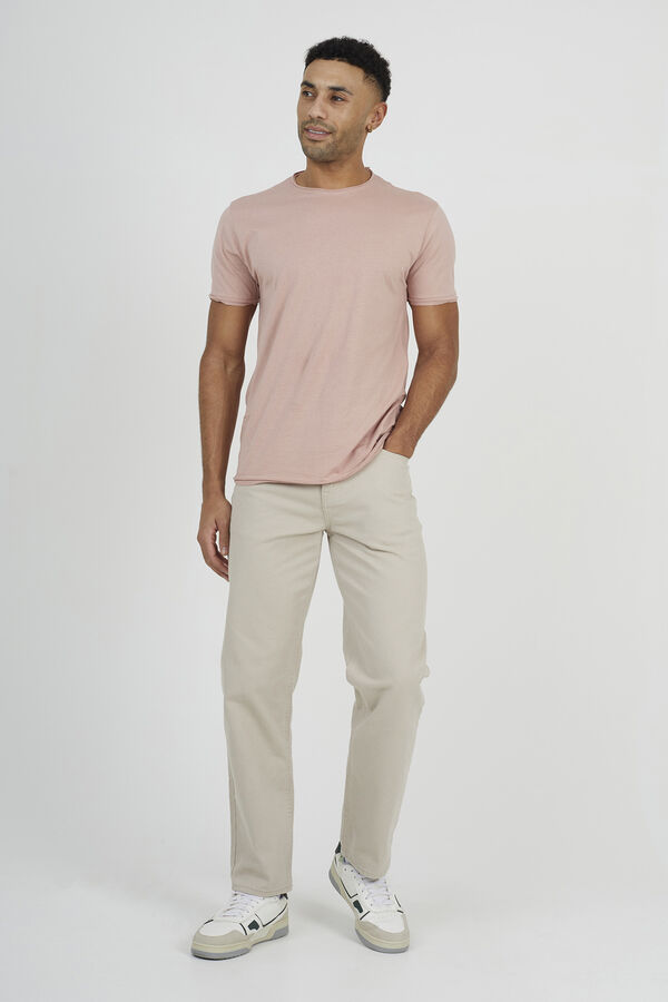 Brave Soul T-shirt b&aacute;sica de manga curta rosa