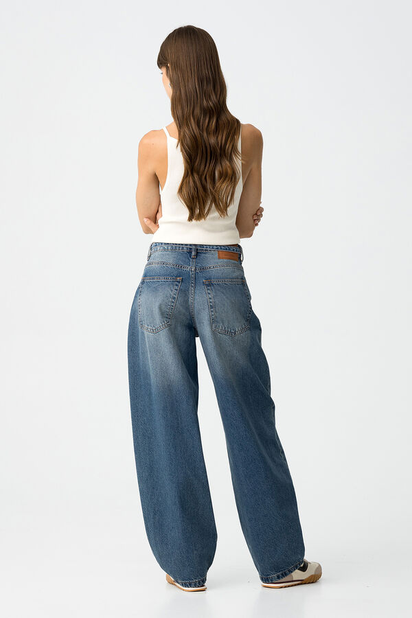 Tiffosi Jeans Ava Balloon Fit con Cintur&oacute;n azul