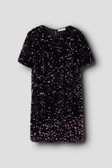 Name It Vestido de lantejoulas para menina rosa
