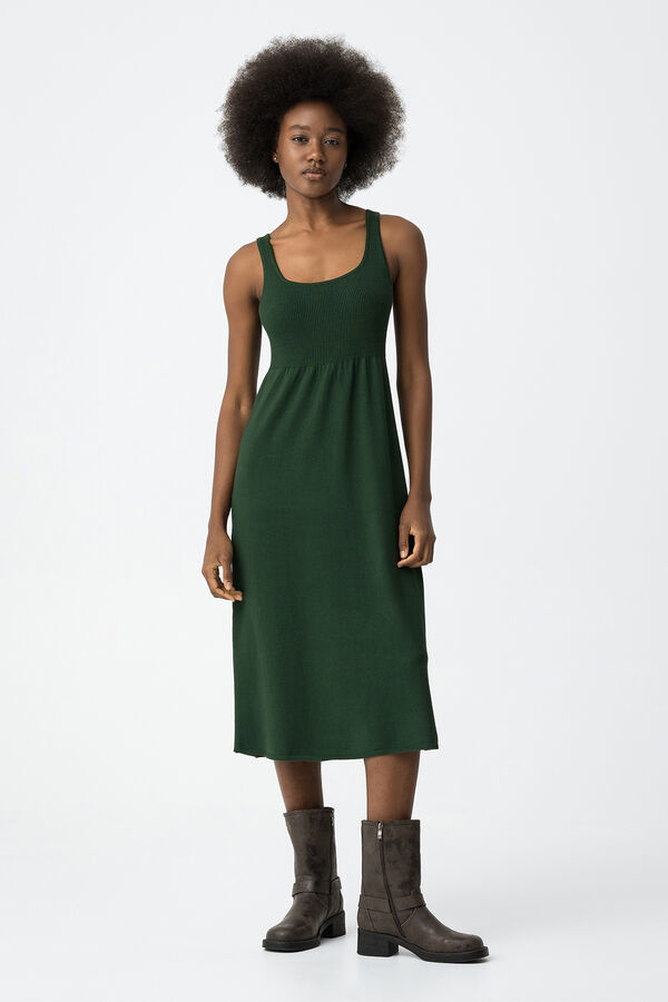 Tiffosi Vestido comprido de malha verde