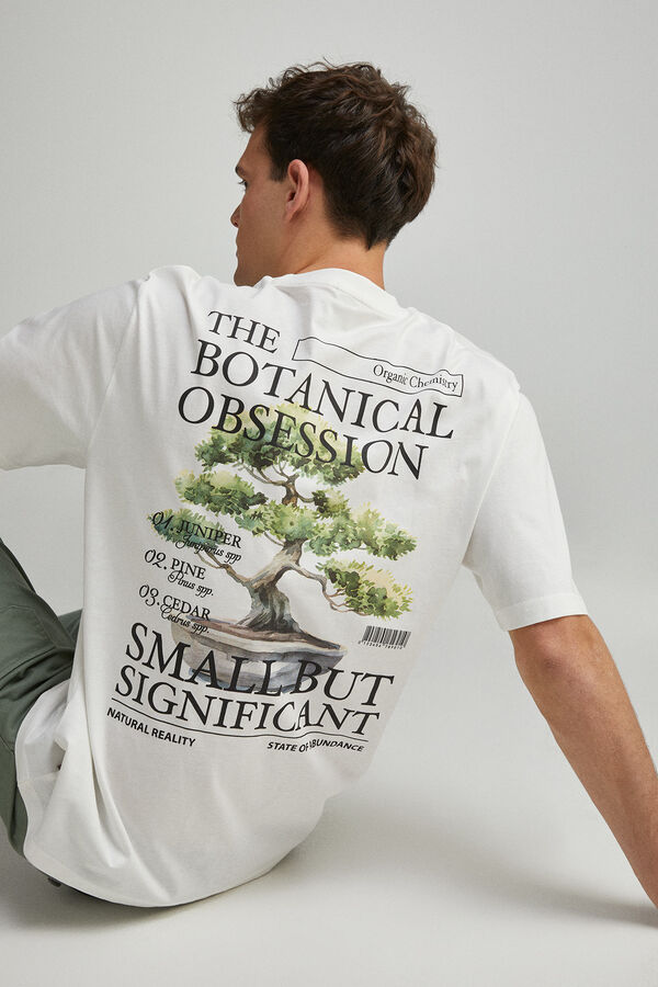 Springfield Camiseta botanical obsession marfil