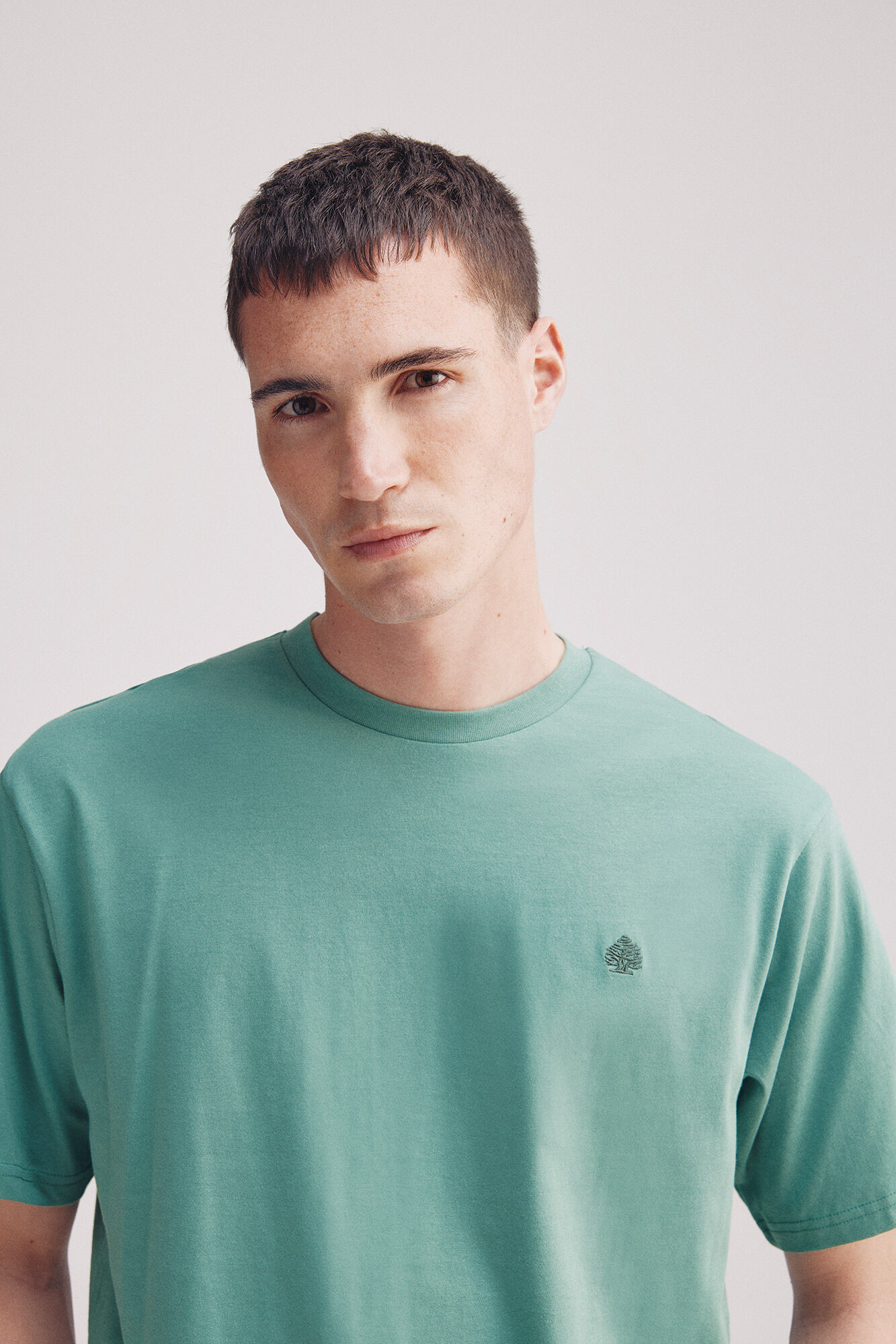 Springfield Camiseta b&aacute;sica com gola redonda