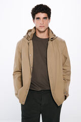 Springfield Parka corta ligera beige