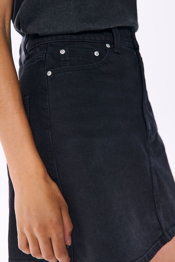 Springfield Falda mini vaquera negro