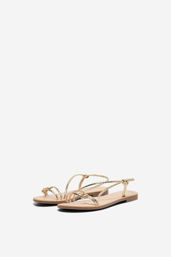 Only Sandalia plana amarillo