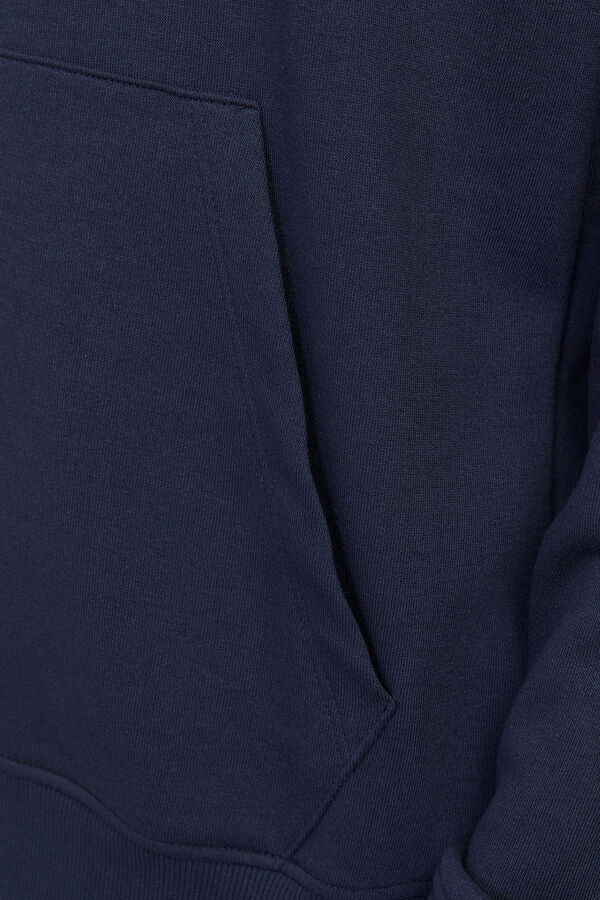Jack & Jones Sweatshirt com capuz e ajuste padr&atilde;o azul