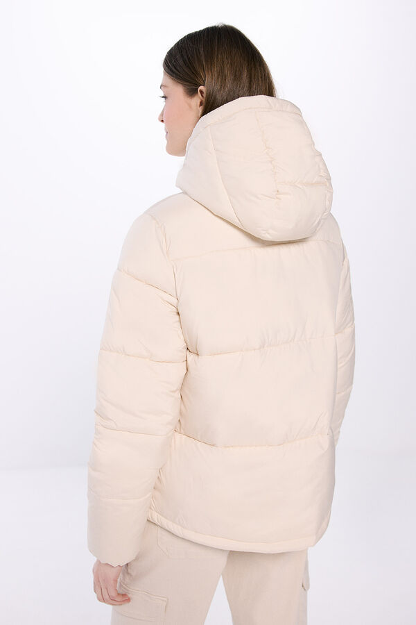 Springfield Casaco acolchoado repelente &agrave; &aacute;gua bege