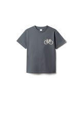 Springfield Kids T-shirt de manga curta boxy para crian&ccedil;a azul