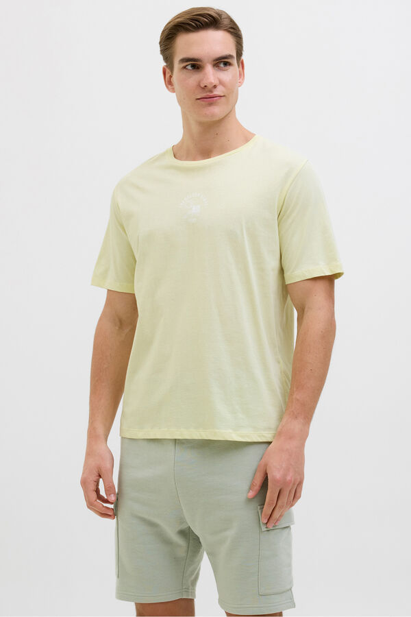 JJ REBEL Camiseta back print amarillo