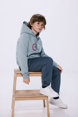 Springfield Kids Sweatshirt com capuz bicicleta menino azul