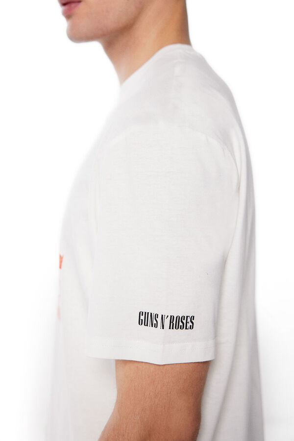 Springfield Camiseta Guns and Roses marfil