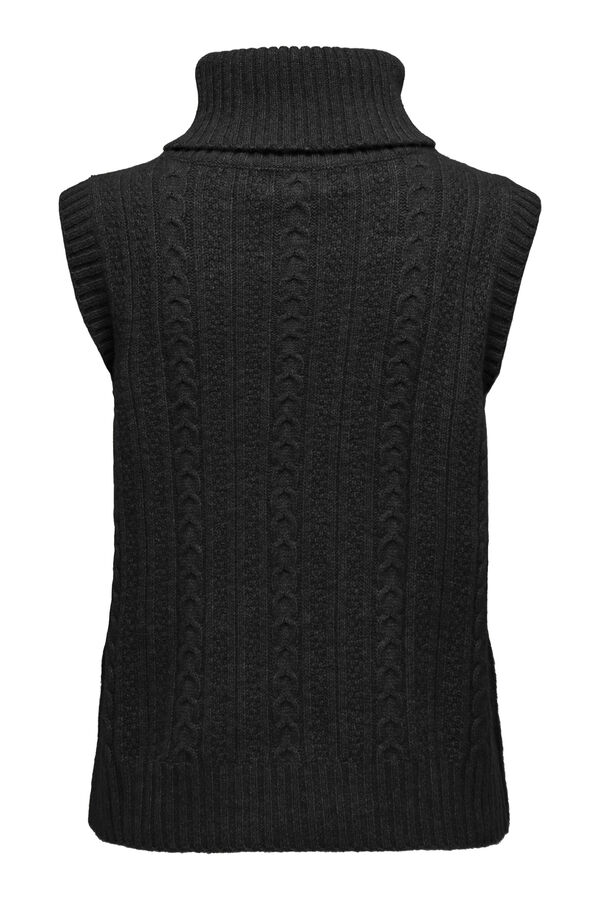 JDY Chaleco de punto negro