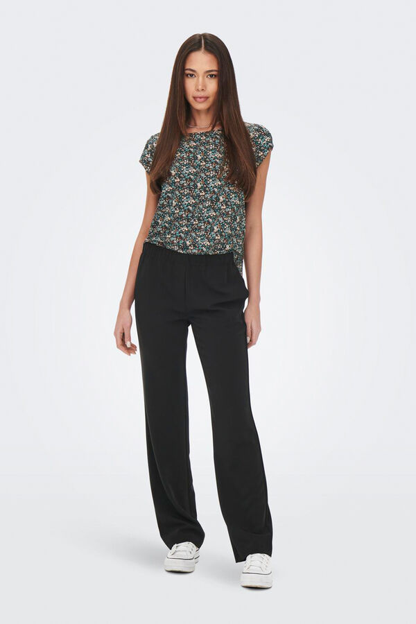 Only Camisola de manga curta verde