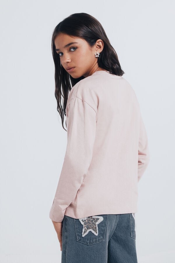 Springfield Kids Camiseta manga comprida estilo cowgirl rosa