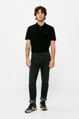 Springfield Jeans skinny negro lavado gris oscuro