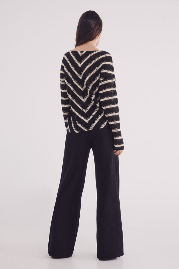 Springfield Pantal&oacute;n jogger estructura negro