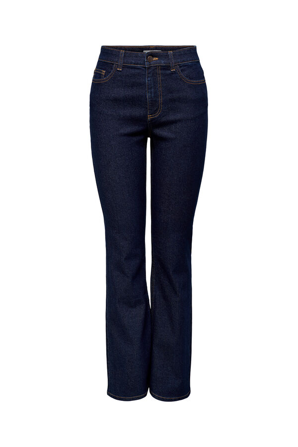 JDY Jeans campana tiro alto azul