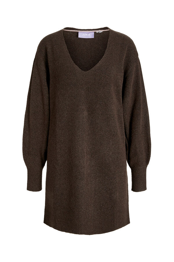 Jack & Jones Vestido curto de malha castanho