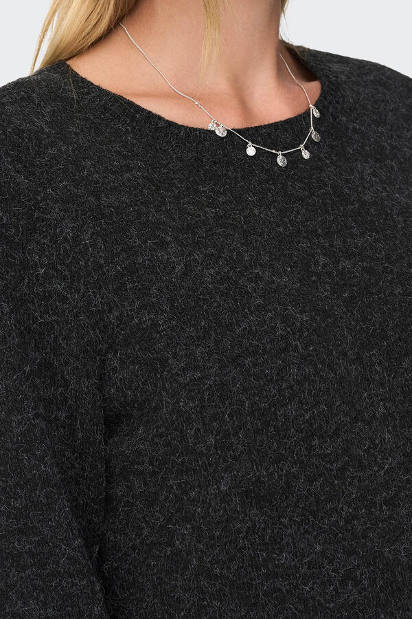 Only Vestido corto de punto negro