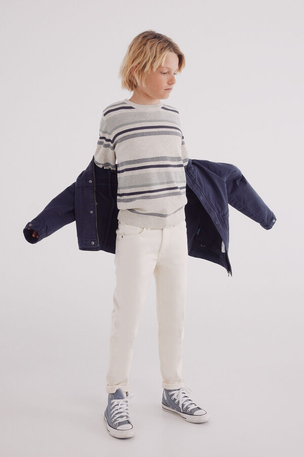 Springfield Kids Su&eacute;ter riscas de menino verde