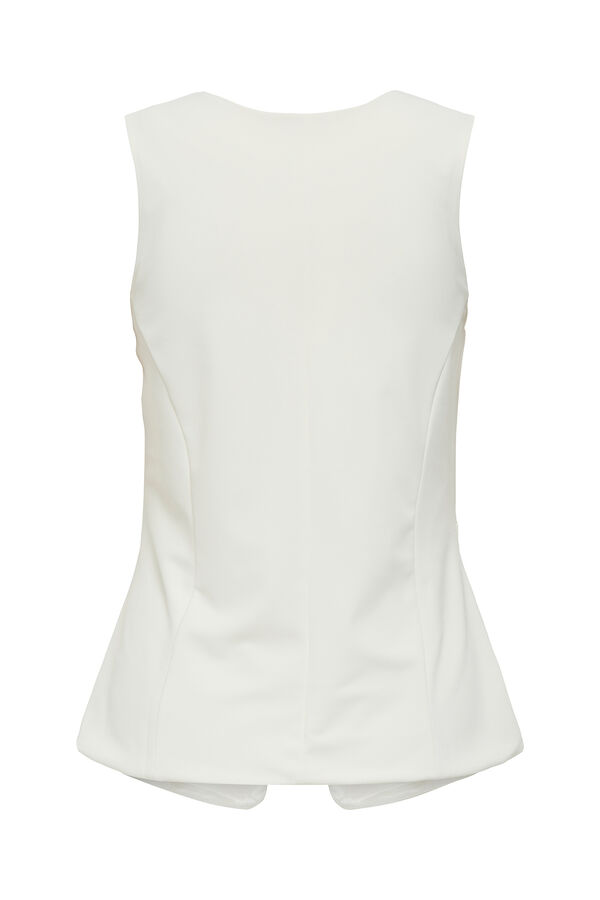 JDY Chaleco de traje largo blanco