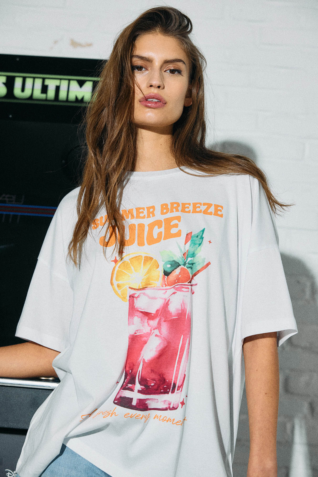 Noisy May Camiseta Oversize Print