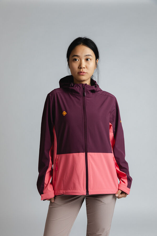 Izas Chaqueta softshell cortavientos acacia w burdeos
