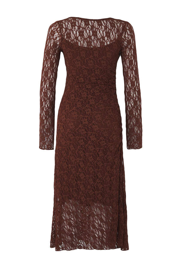 Trendyol Vestido midi com costas abertas cru