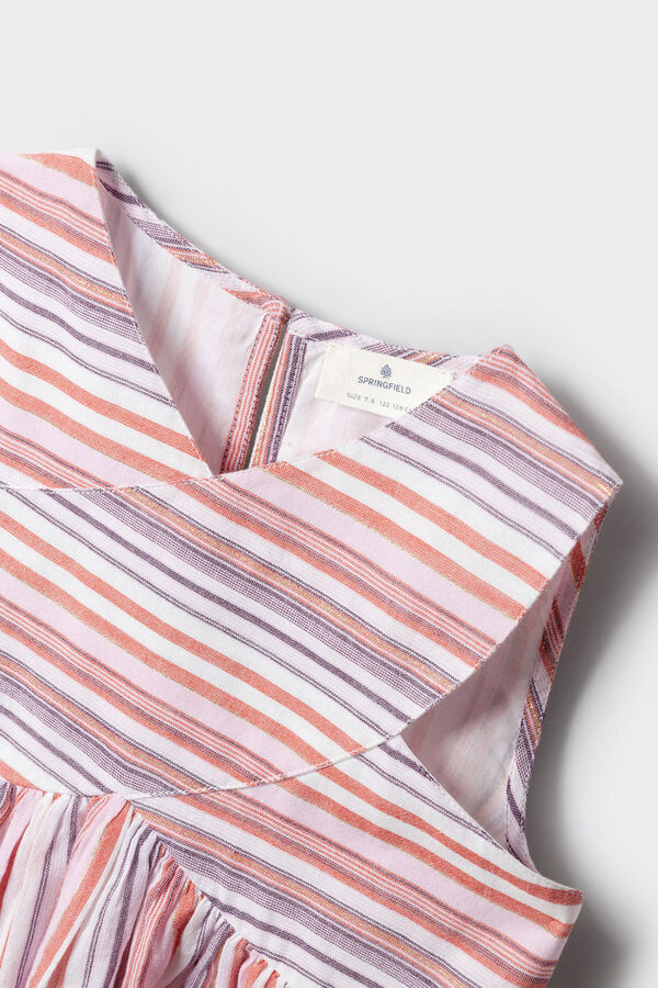 Springfield Kids Vestido para menina em lurex rosa