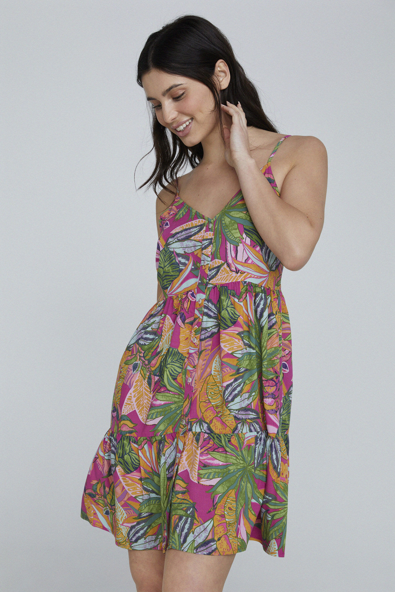 Only Vestido corto tirantes