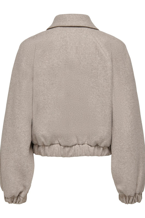 Only Chaqueta corta botones beige