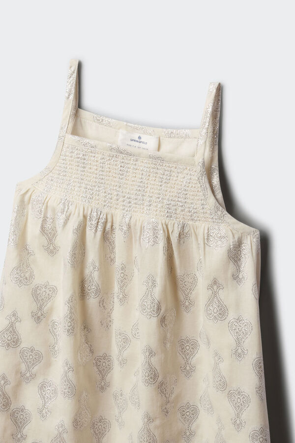 Springfield Kids Vestido de lurex ni&ntilde;a estampado