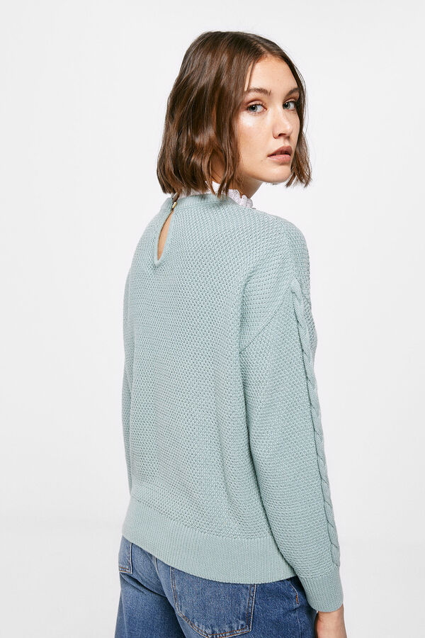 Springfield Camisola Cable Knit azulado