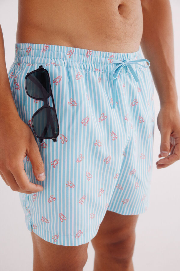 Springfield Mai&ocirc; estampado lagosta azul