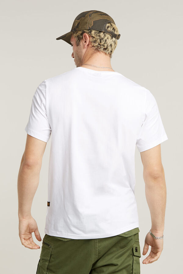 G-STAR T-shirt de algod&atilde;o org&acirc;nico  branco