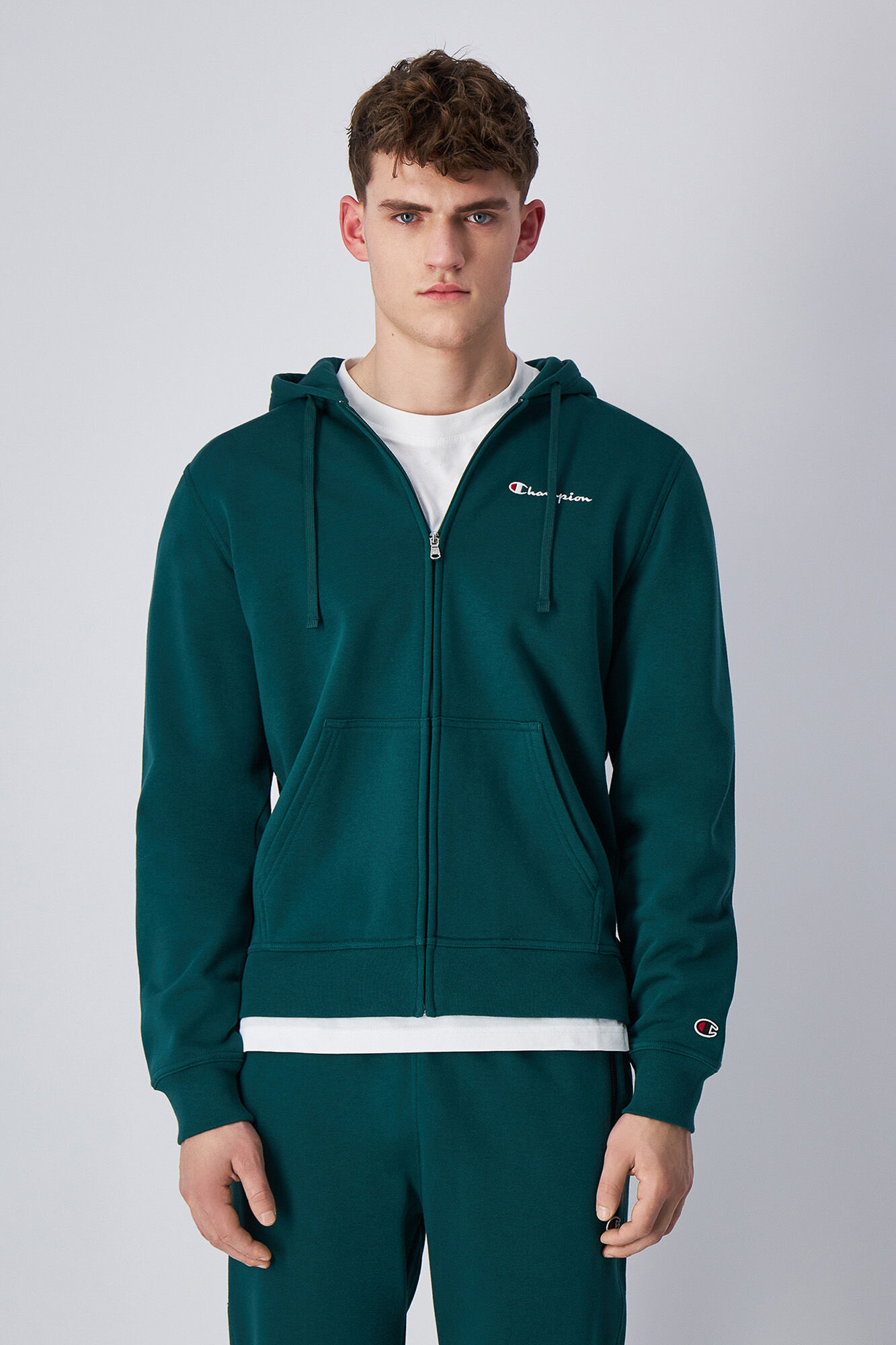 Champion fecho-&eacute;clair com Sweatshirt aberto
