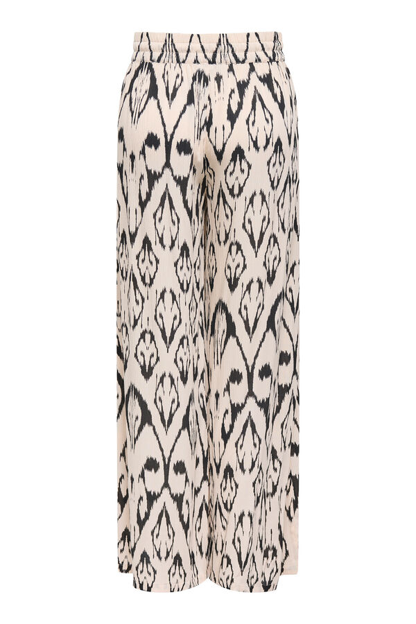 JDY Calças compridas largas castanho