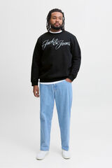 Jack & Jones PLUS Sudadera logo frontal negro