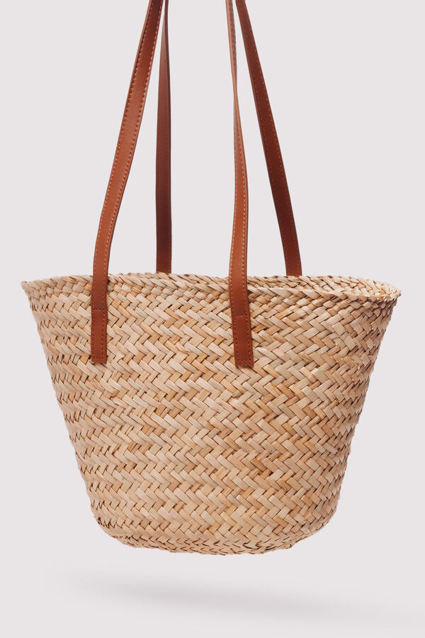 Springfield Bolso cesto asas marr&oacute;n