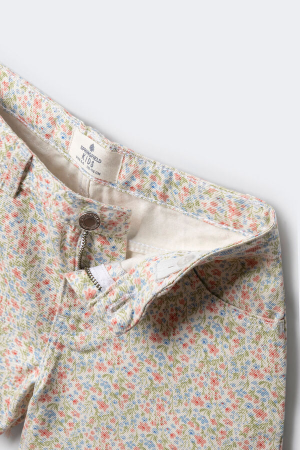 Springfield Kids Shorts Liberty para meninas branco