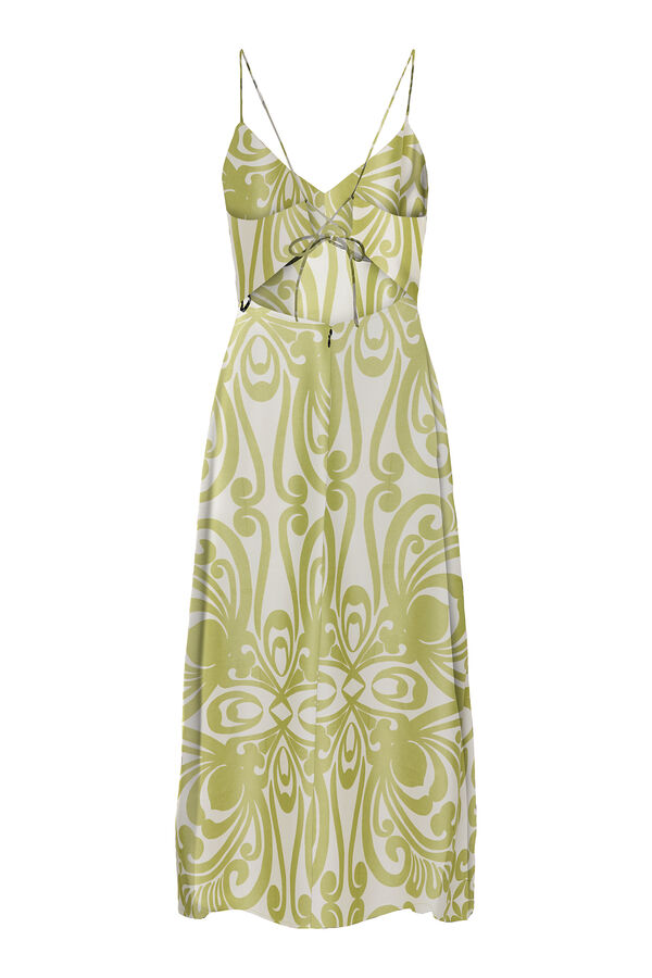 Only Vestido largo tirantes amarillo